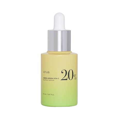 Anua Green Lemon Vitamin C Serum with Vitamin E, Hyaluronic & Ferulic Acid 20ml