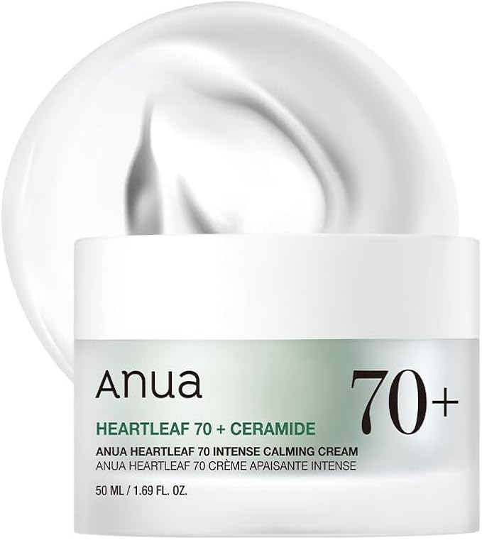 ANUA Heartleaf 70 Intense Calming Cream with Ceramide, Panthenol, Heartleaf Extract 50ml