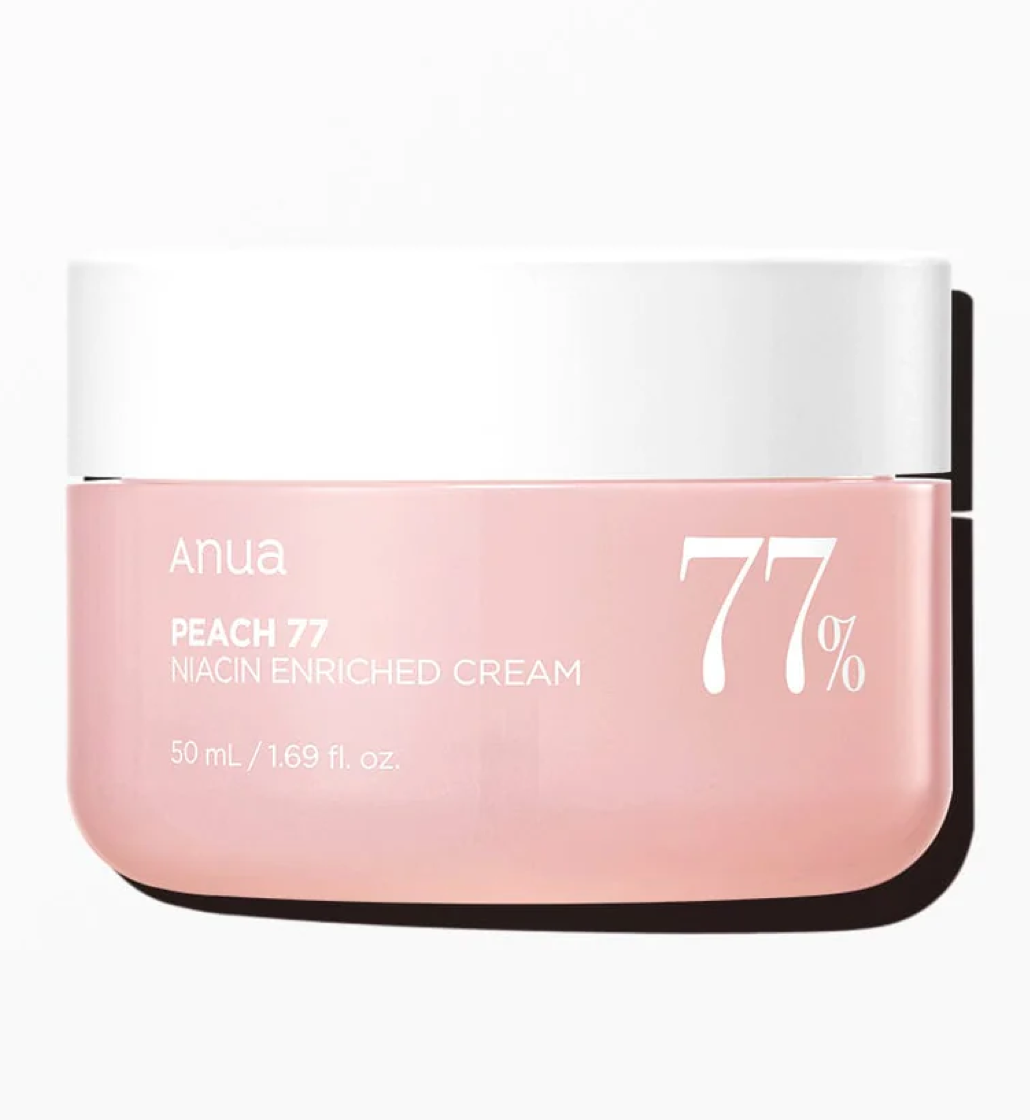 Anua Peach Niacinamide Cream, Face Moisturizer for Dry Skin with Vitamin B12, Collagen, Ceramide, Panthenol, Korean Skin Care for Glass Skin 50ml